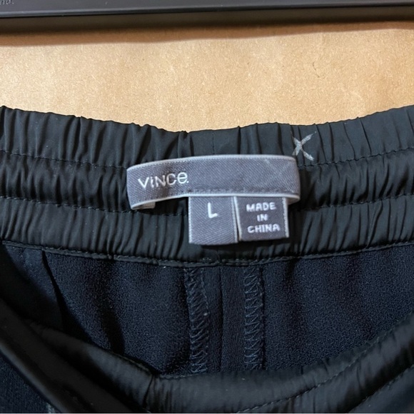 Vince | Performance Jogger Pants Crepe Pull-On Drawstring Trouser Joggers Size L - Picture 3 of 11